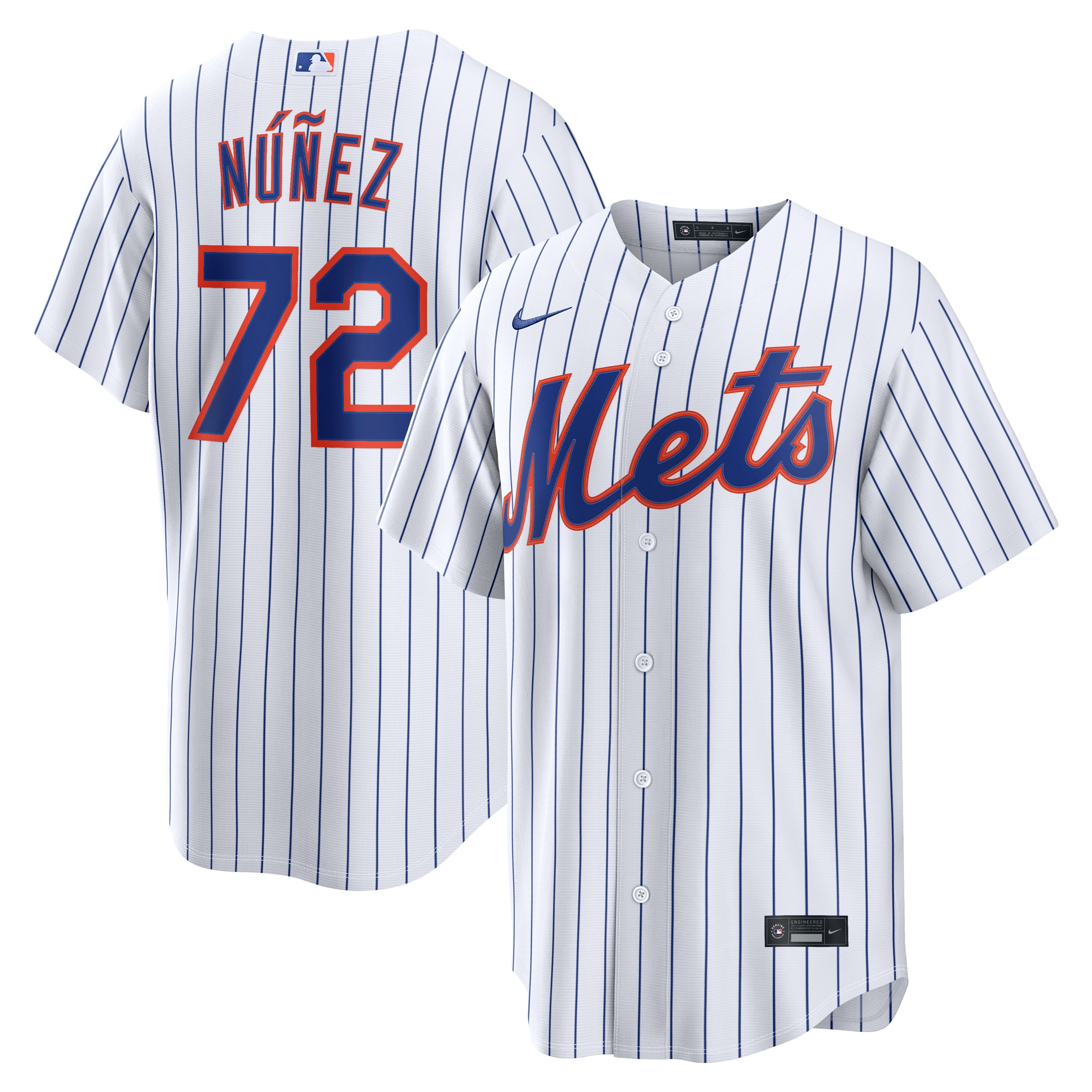 Dedniel N��ez New York Mets Home Replica Jersey - White | Stitched Baseball Jersey TJS0339