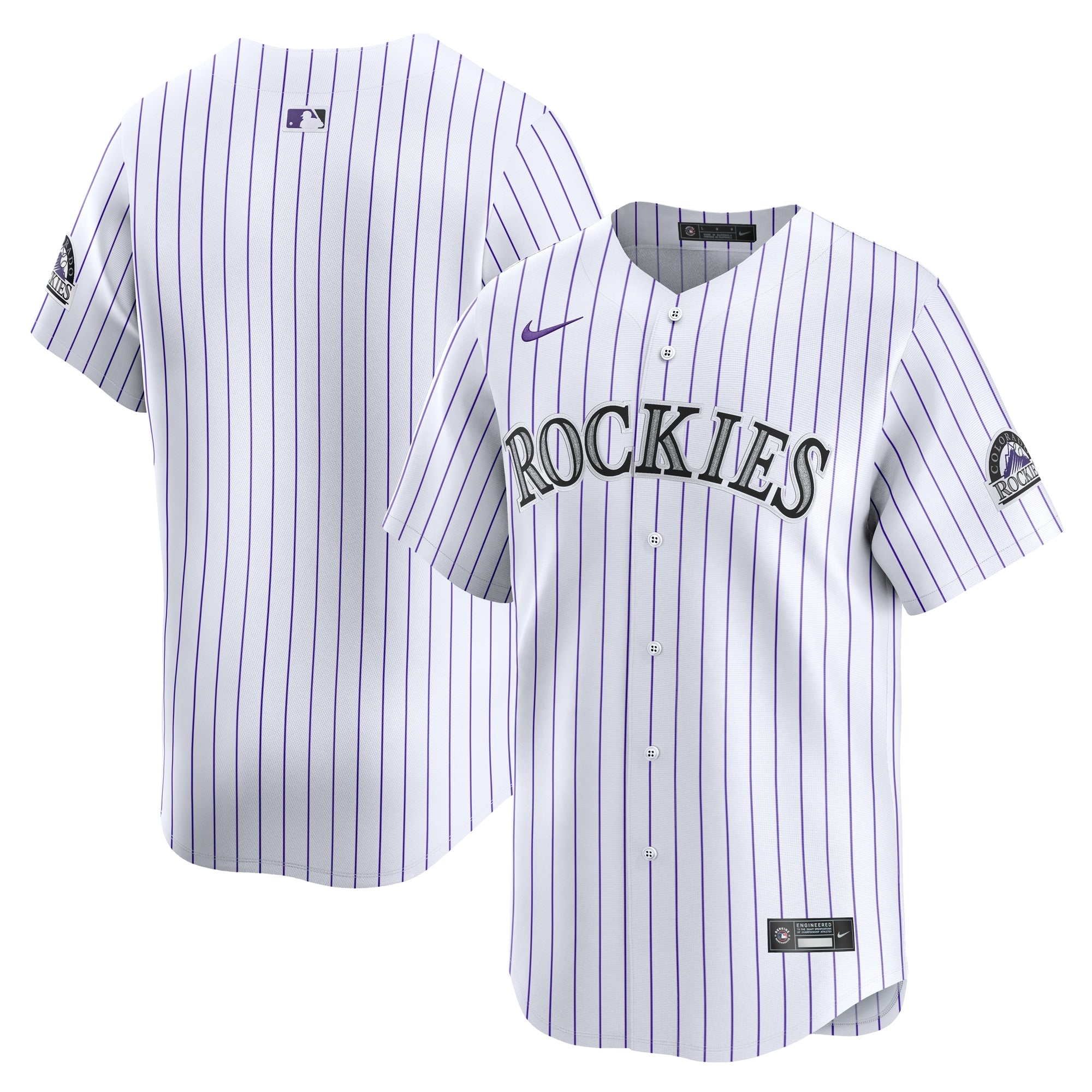 Colorado Rockies Home Limited Player Jersey - White | Stitched Baseball Jersey TJS0387