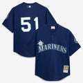 Ichiro Suzuki Seattle Mariners M & N Batting Practice Jersey - Navy | Stitched Baseball Jersey TJS0477