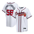 Spencer Schwellenbach Atlanta Braves Home Replica Jersey - White | Stitched Baseball Jersey TJS0423