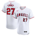 Mike Trout Los Angeles Angels Home Elite Player Jersey - White | Stitched Baseball Jersey TJS0349