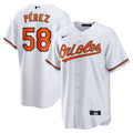 Cionel P�rez Baltimore Orioles Home Replica Player Jersey - White | Stitched Baseball Jersey TJS0428
