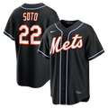 Juan Soto New York Mets Fashion Replica Black Out Jersey | Stitched Baseball Jersey TJS0437