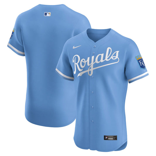 Kansas City Royals Alternate Elite Jersey - Light Blue | Stitched Baseball Jersey TJS0309
