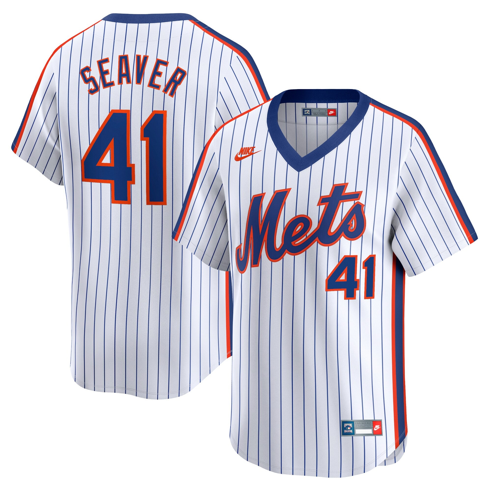Tom Seaver New York Mets Throwback Cooperstown Limited Jersey - White | Stitched Baseball Jersey TJS0461