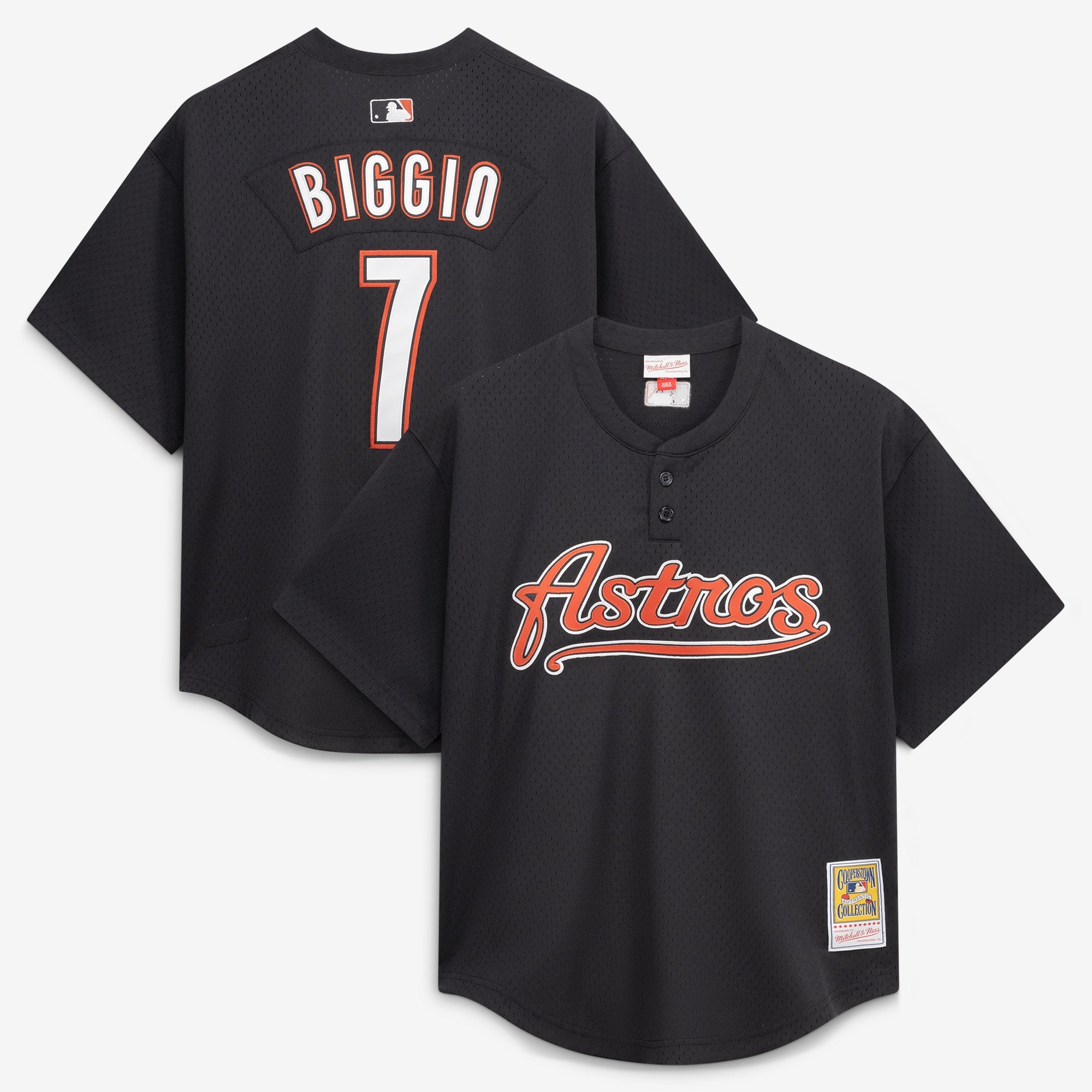 Craig Biggio Houston Astros M & N Batting Practice Jersey - Black | Stitched Baseball Jersey TJS0485