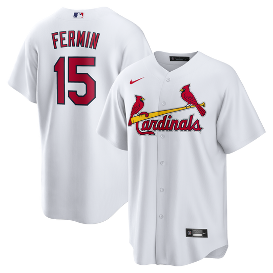 Jos� Ferm�n St. Louis Cardinals Home Replica Jersey - White | Stitched Baseball Jersey TJS0432