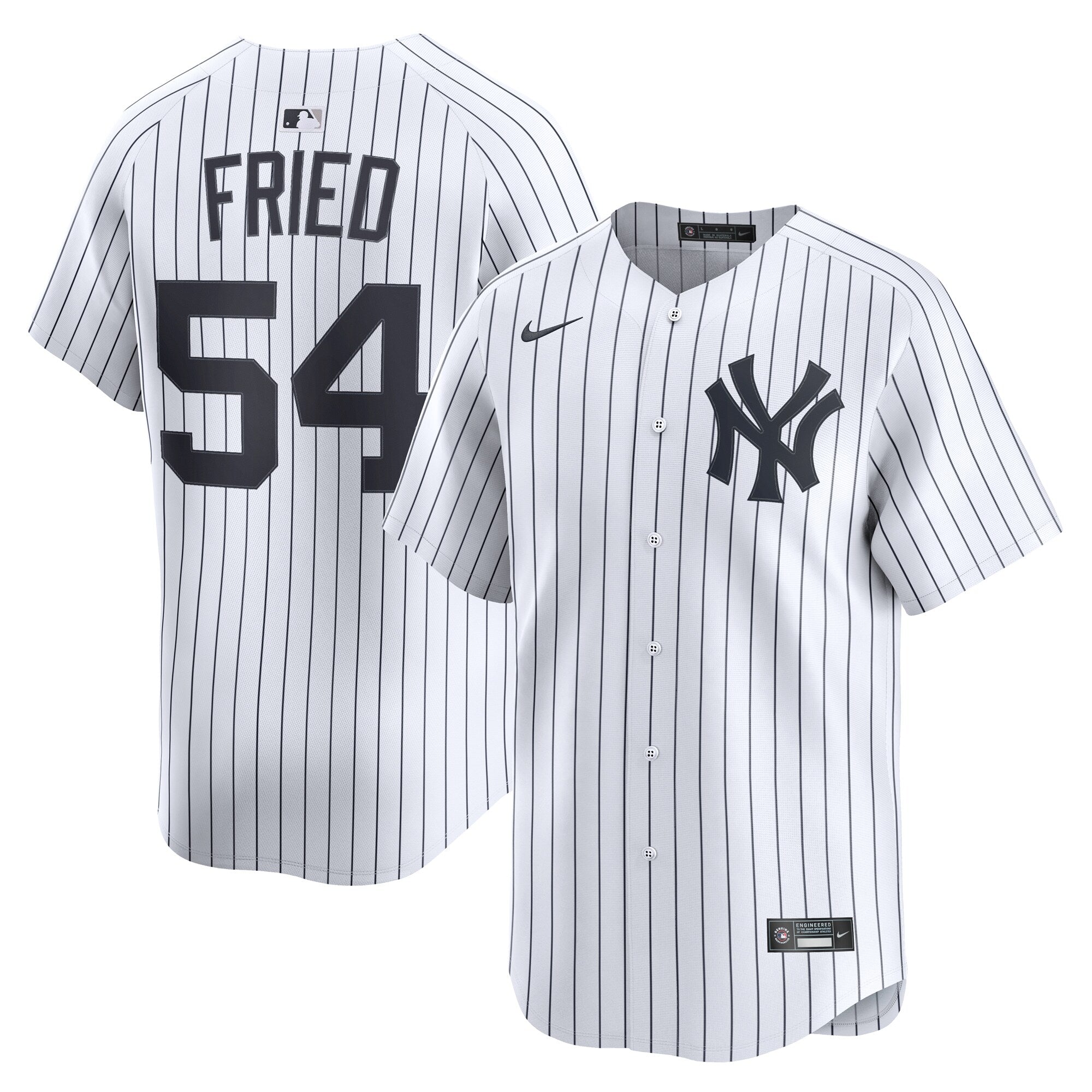 Max Fried New York Yankees Home Limited Player Jersey - White | Stitched Baseball Jersey TJS0441