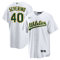 Luis Severino Athletics Home Replica Jersey - White | Stitched Baseball Jersey TJS0314