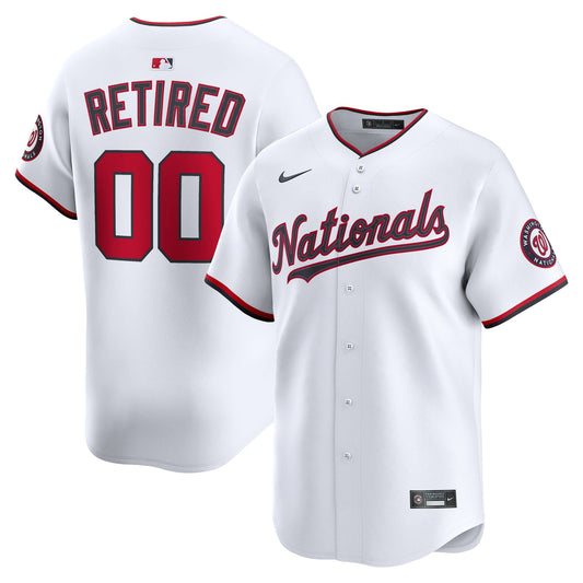Washington Nationals Home Limited Pick-A-Player Retired Roster Jersey - White | Stitched Baseball Jersey TJS0482