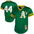 Reggie Jackson Athletics M & N Batting Practice Jersey - Green | Stitched Baseball Jersey TJS0303