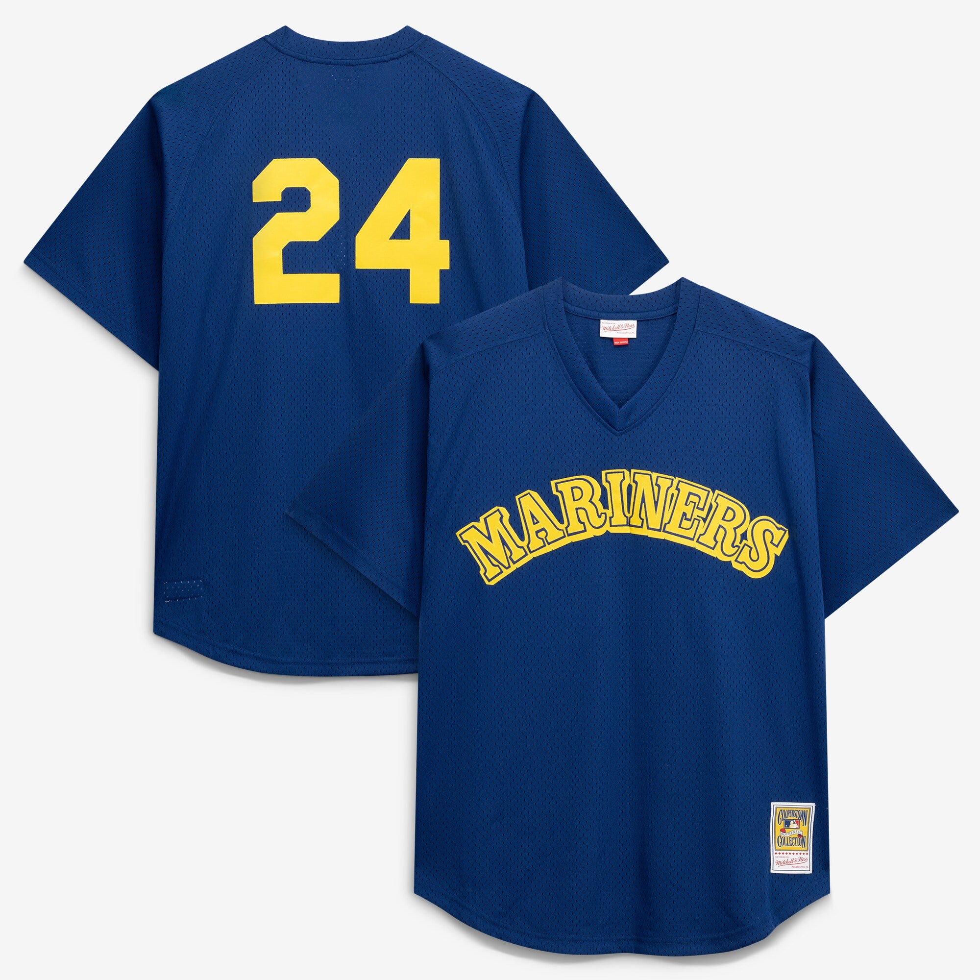 Ken Griffey Jr. Seattle Mariners M & N Big & Tall Cooperstown Collection Mesh Batting Practice Jersey - Royal | Stitched Baseball Jersey TJS0383
