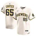 Nestor Cortes Milwaukee Brewers Home Limited Player Jersey - Cream | Stitched Baseball Jersey TJS0415
