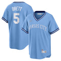 George Brett Kansas City Royals Road Cooperstown Collection Player Jersey - Light Blue | Stitched Baseball Jersey TJS0334