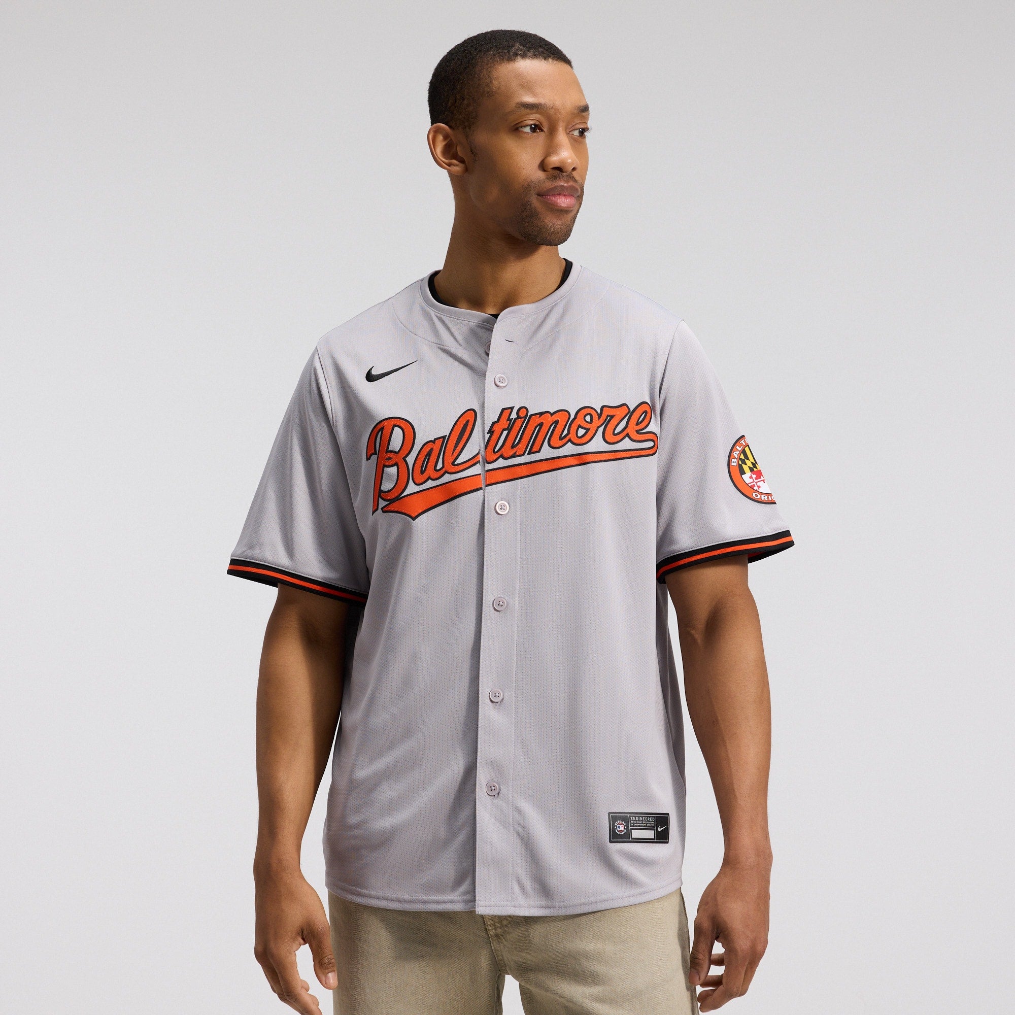 Baltimore Orioles Road Limited Jersey - Gray | Stitched Baseball Jersey TJS0356