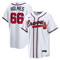 Grant Holmes Atlanta Braves Home Replica Jersey - White | Stitched Baseball Jersey TJS0464