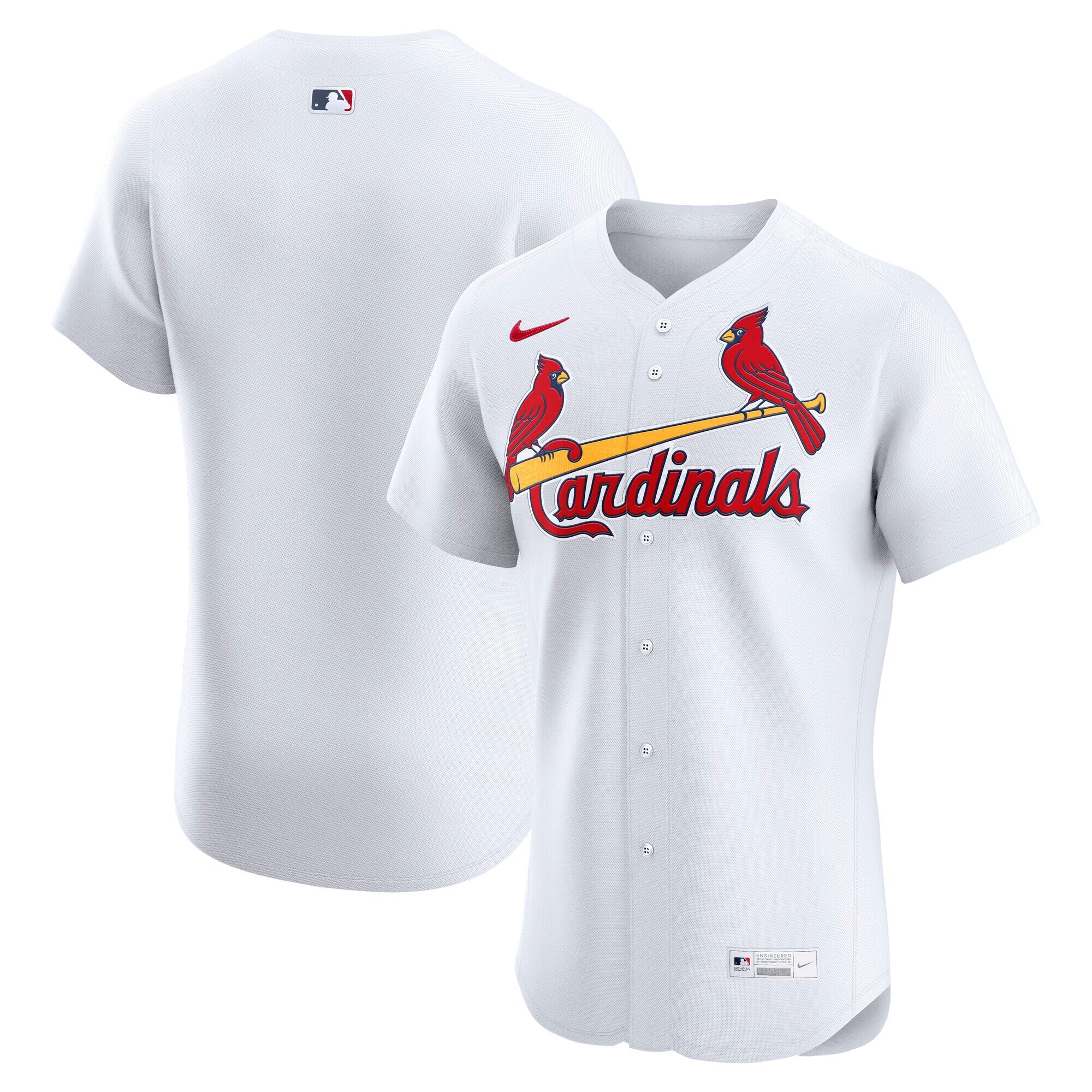 St. Louis Cardinals Home Elite Jersey - White | Stitched Baseball Jersey TJS0331