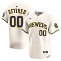 Milwaukee Brewers Home Limited Pick-A-Player Retired Roster Jersey - Cream | Stitched Baseball Jersey TJS0449