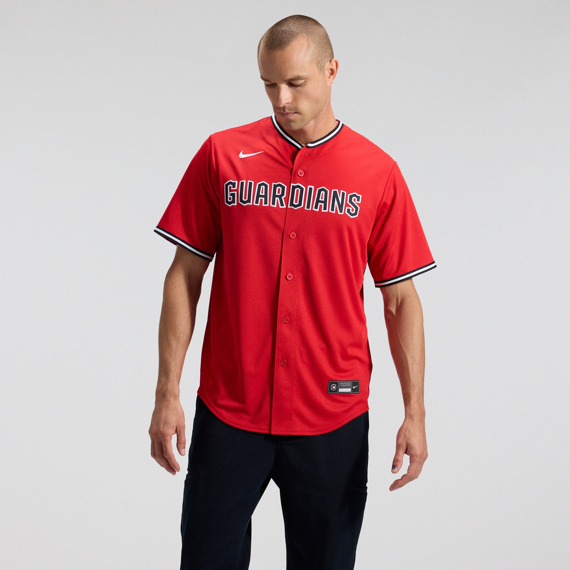 Cleveland Guardians Alternate 2 Replica Jersey - Red | Stitched Baseball Jersey TJS0403