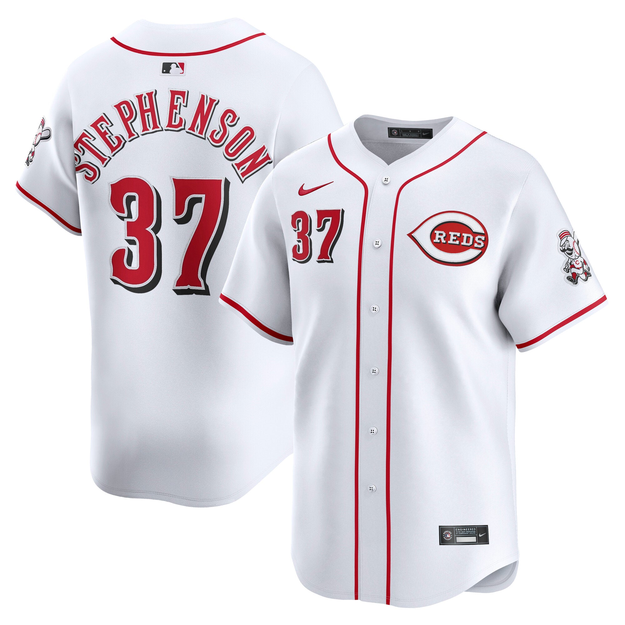 Tyler Stephenson Cincinnati Reds Home Limited Player Jersey - White | Stitched Baseball Jersey TJS0330