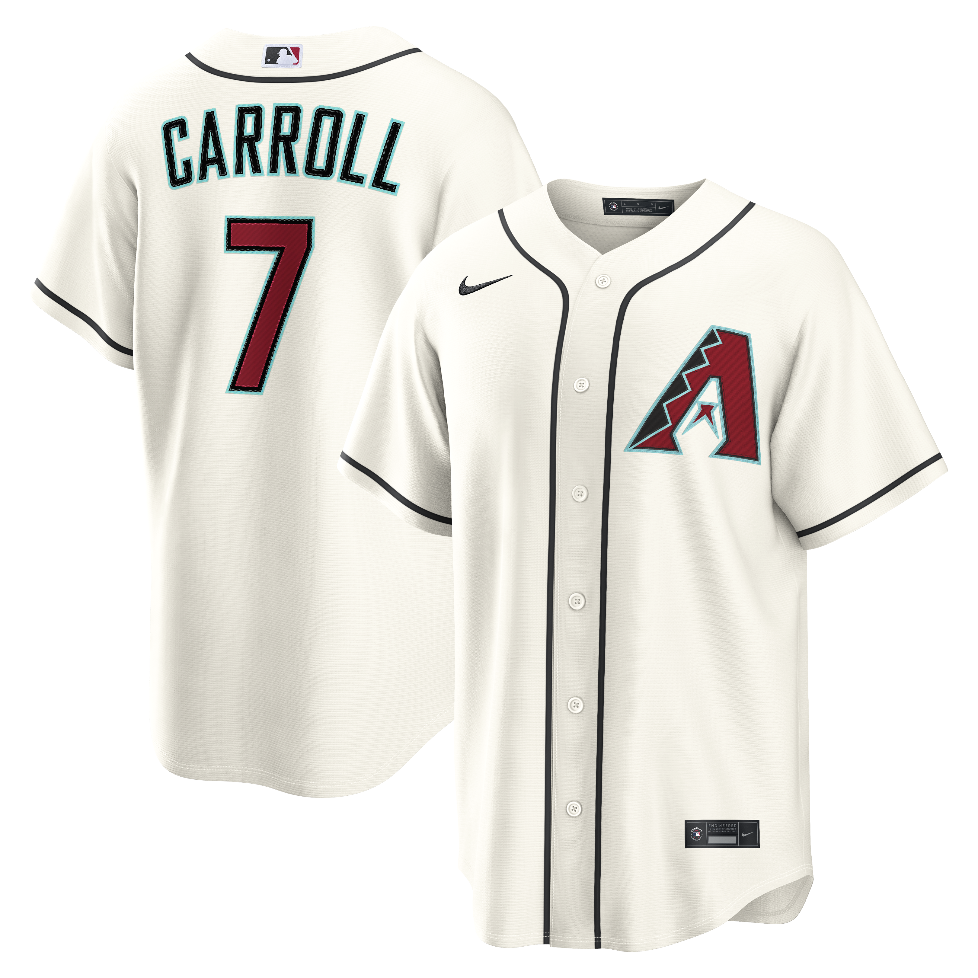 Corbin Carroll Arizona Diamondbacks Home Replica Jersey - Cream | Stitched Baseball Jersey TJS0410