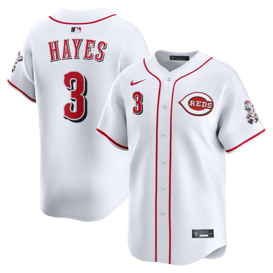 Ke'Bryan Hayes Cincinnati Reds Home Limited Player Jersey - White | Stitched Baseball Jersey TJS0417