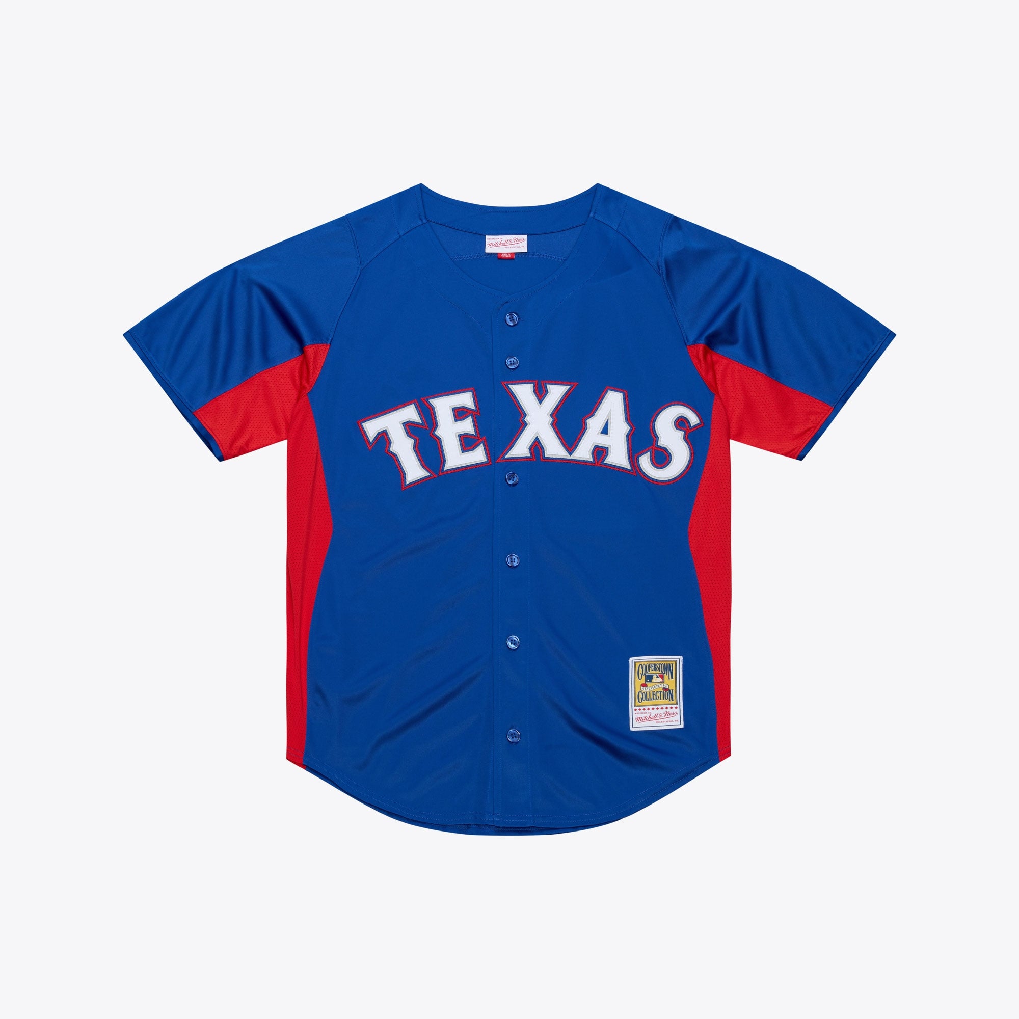 Adrian Beltre Texas Rangers M & N Cooperstown Mesh Batting Practice Button-Up Jersey - Royal | Stitched Baseball Jersey TJS0446
