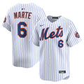 Starling Marte New York Mets Home Limited Player Jersey - White | Stitched Baseball Jersey TJS0572