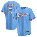 Corey Seager Texas Rangers Alternate Replica Jersey - Light Blue | Stitched Baseball Jersey TJS0569