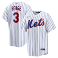 Carson Benge New York Mets Home Replica Jersey - White | Stitched Baseball Jersey TJS0560