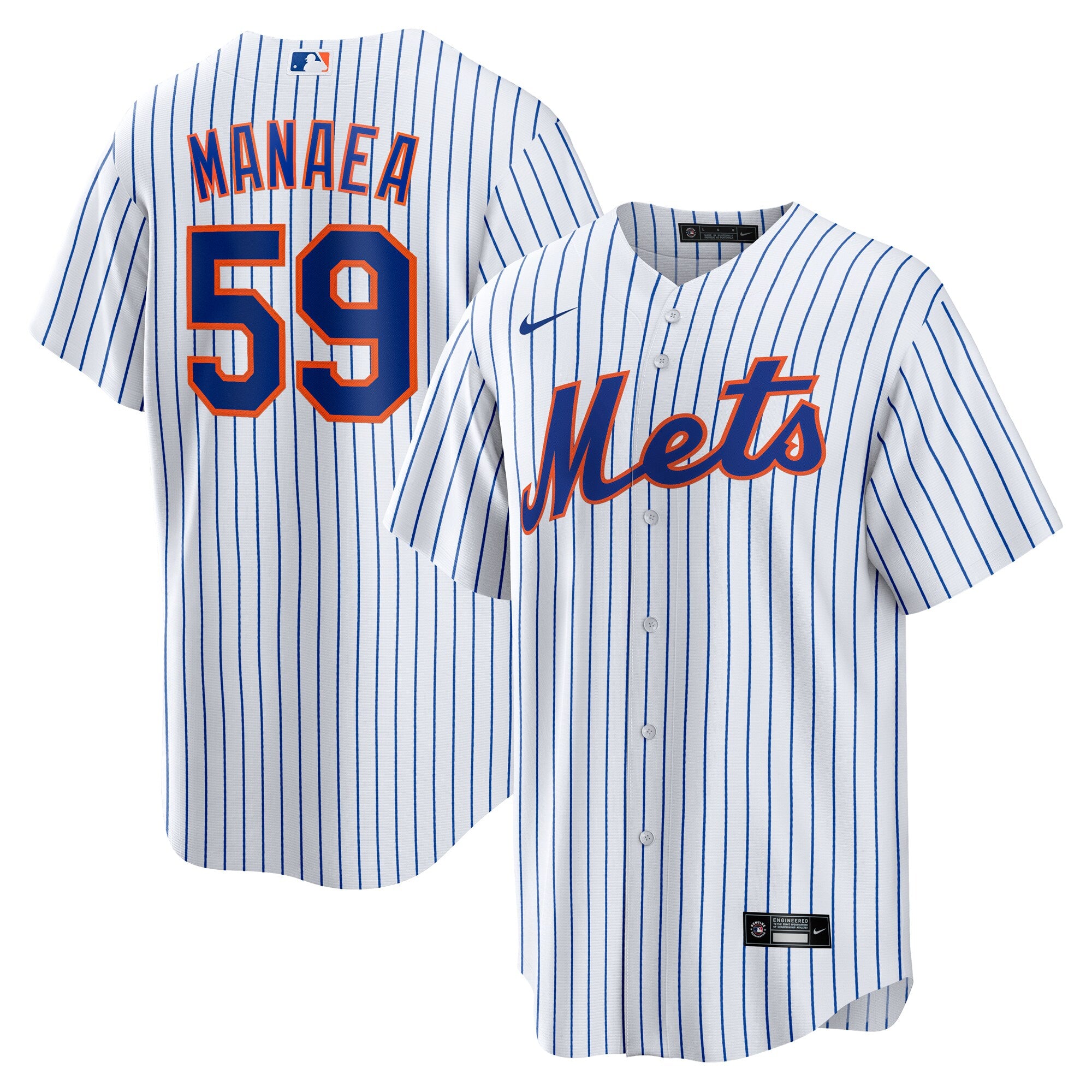 Sean Manaea New York Mets Home Replica Jersey - White | Stitched Baseball Jersey TJS0598