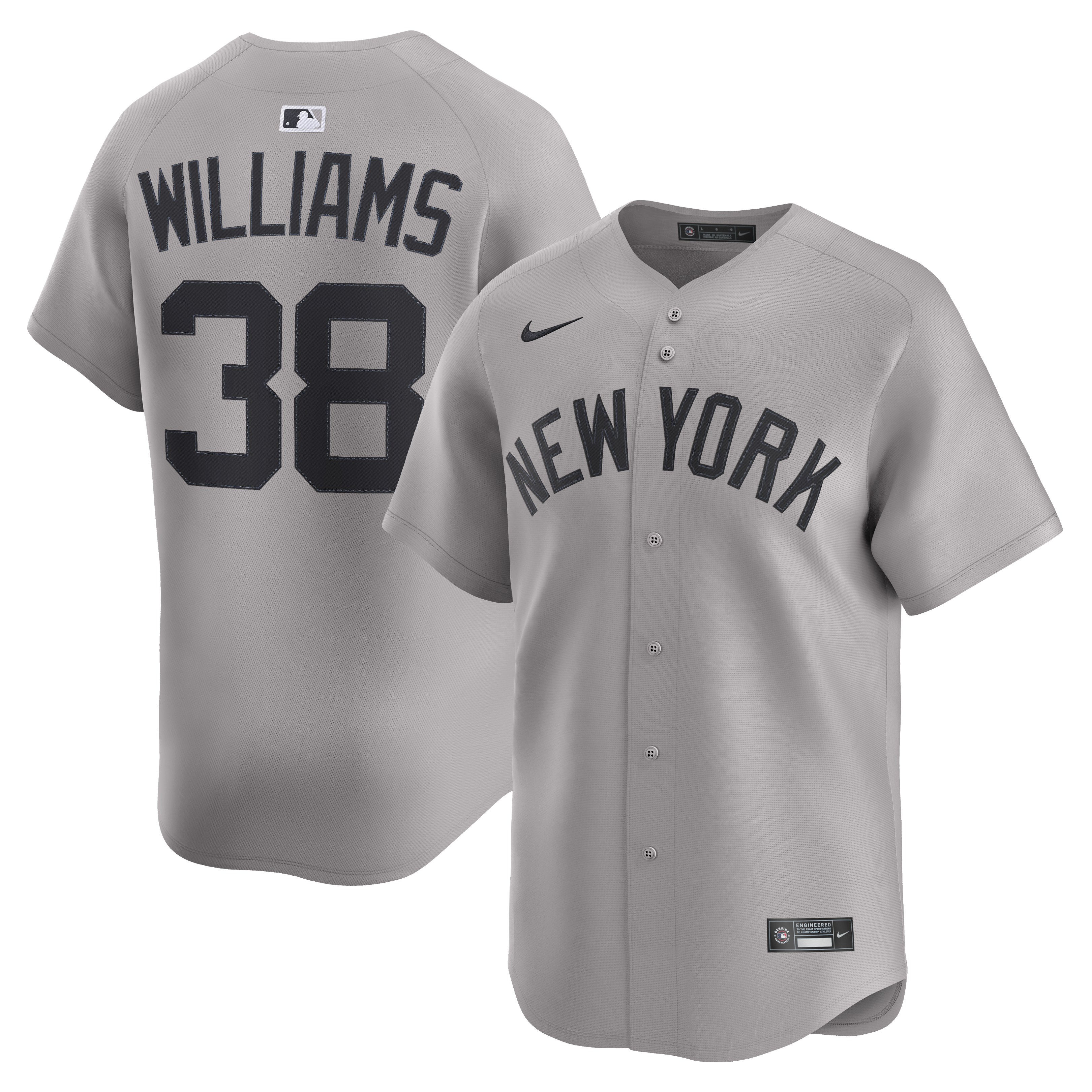 Devin Williams New York Yankees Road Limited Player Jersey - Gray | Stitched Baseball Jersey TJS0548