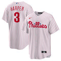 Bryce Harper Philadelphia Phillies Home Replica Player Name Jersey - White | Stitched Baseball Jersey TJS0563