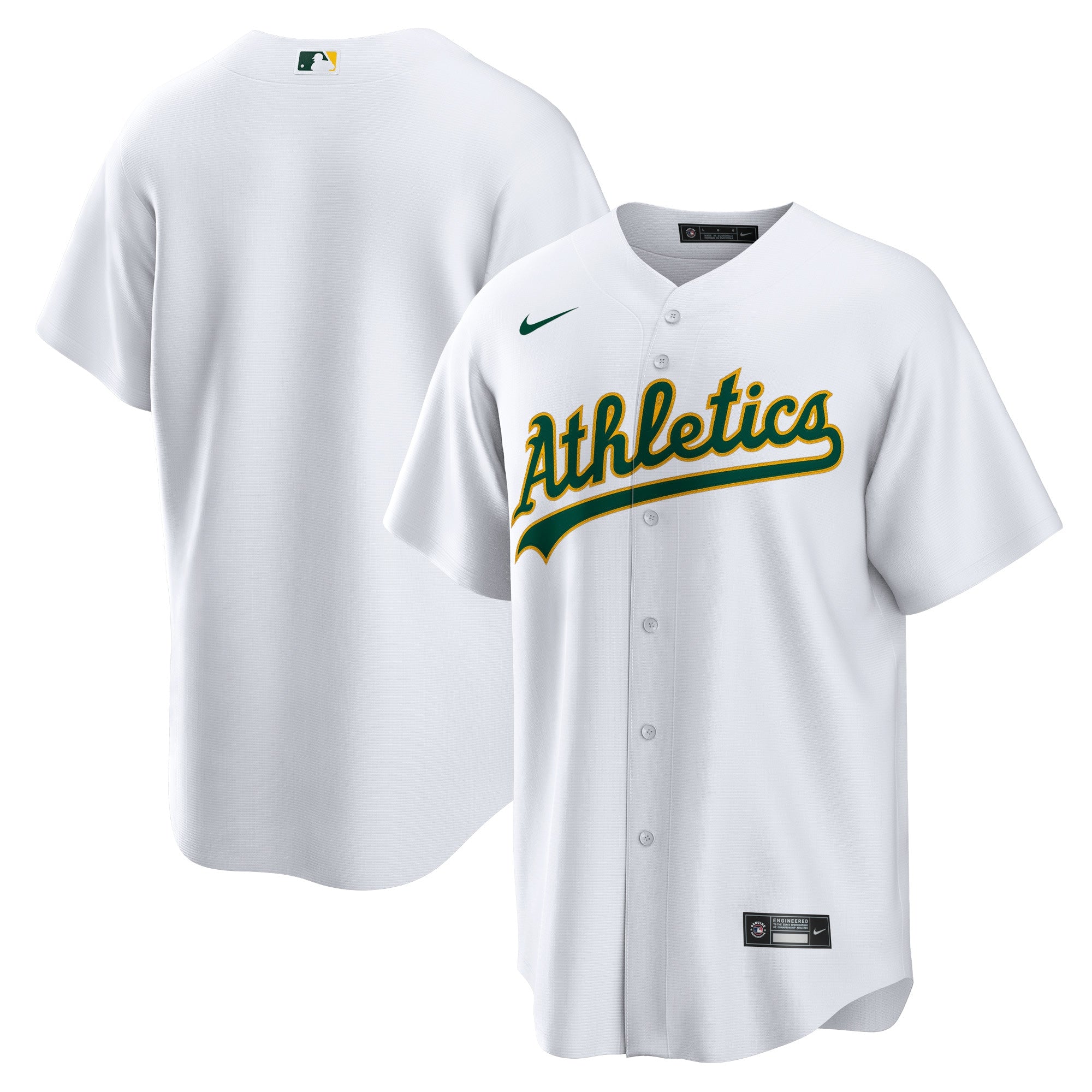 Athletics Home Blank Replica Jersey - White | Stitched Baseball Jersey TJS0508