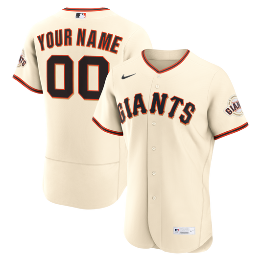 San Francisco Giants Home Custom Jersey - Cream | Stitched Baseball Jersey TJS0568