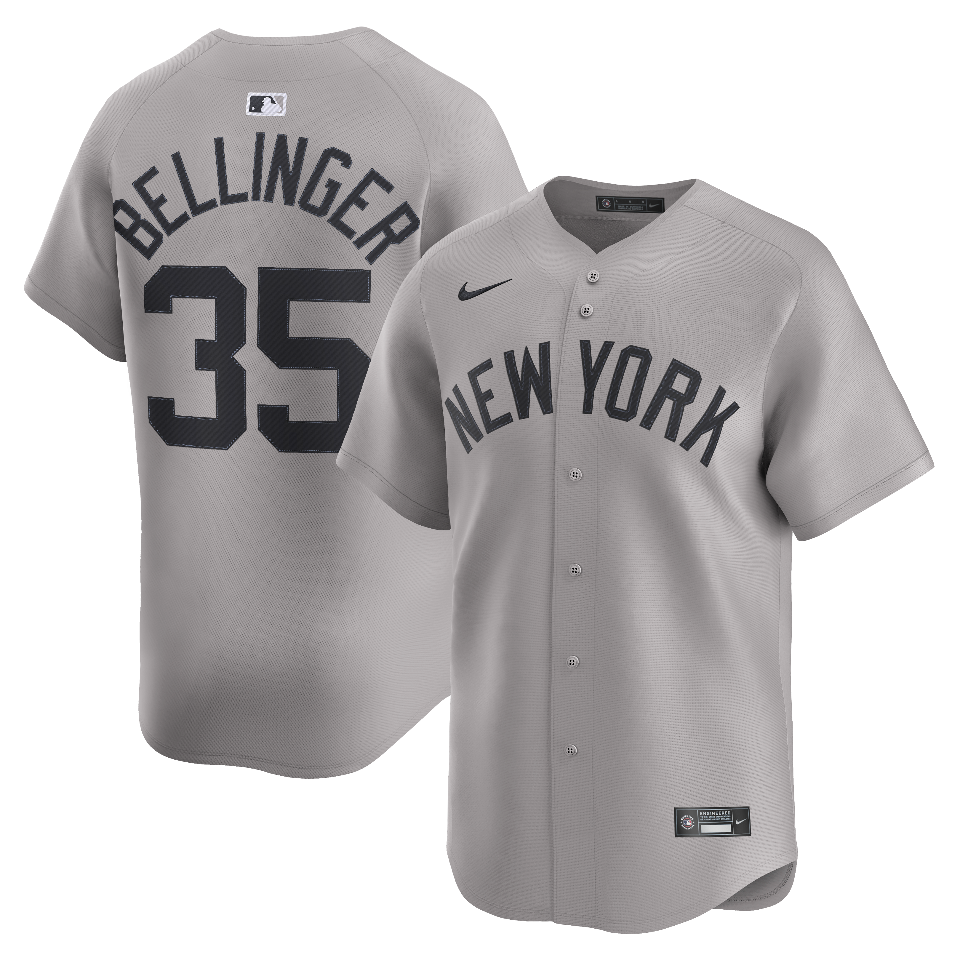 Cody Bellinger New York Yankees Road Limited Player Jersey - Gray | Stitched Baseball Jersey TJS0525