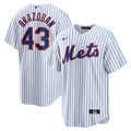 Huascar Brazob�n New York Mets Home Replica Jersey - White | Stitched Baseball Jersey TJS0575