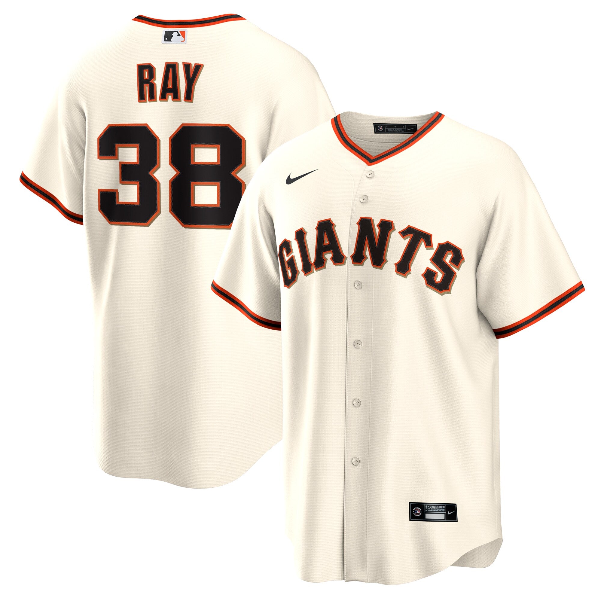 Robbie Ray San Francisco Giants Home Replica Jersey - Cream | Stitched Baseball Jersey TJS0512