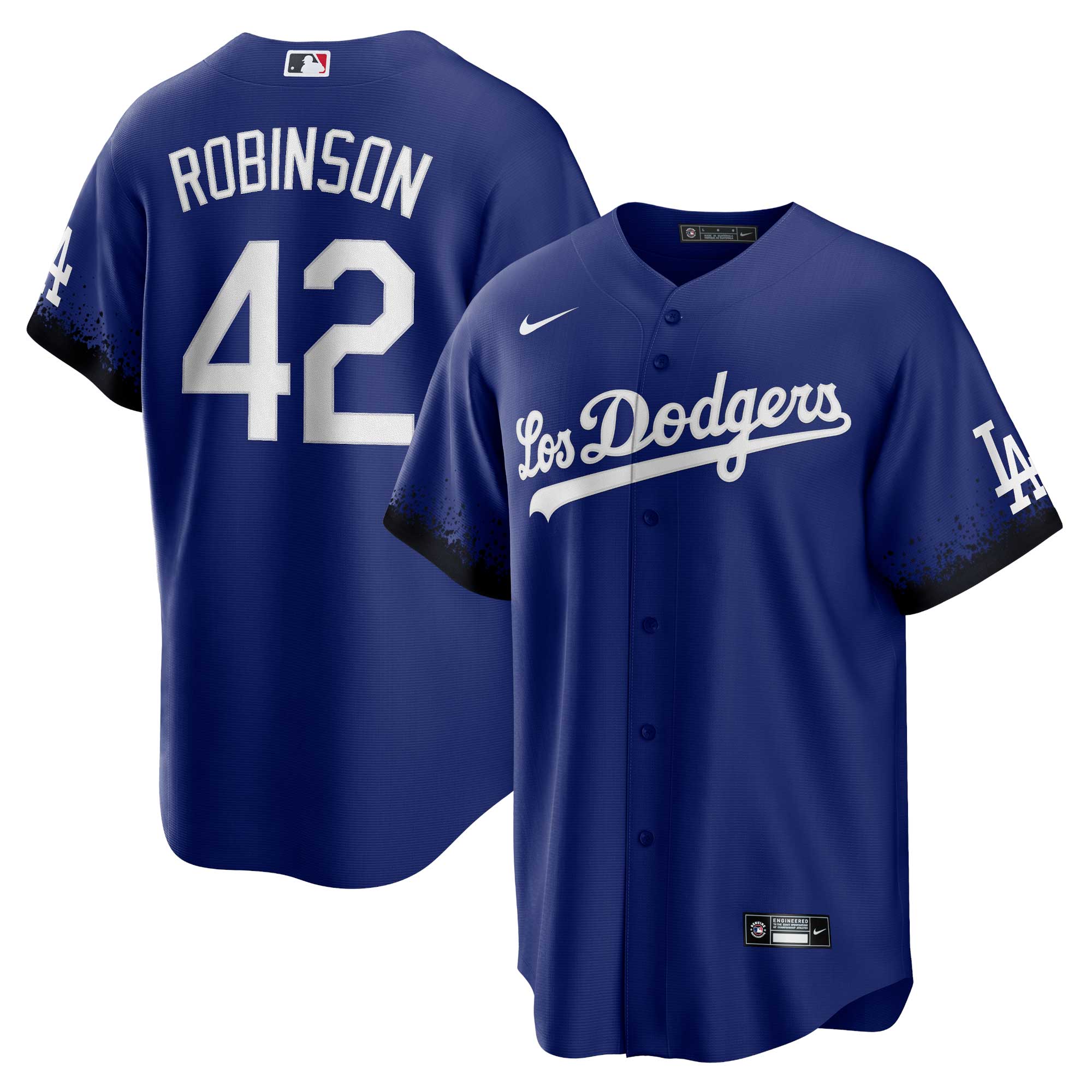 Jackie Robinson Los Angeles Dodgers City Connect Replica Player Jersey - Royal | Stitched Baseball Jersey TJS0552