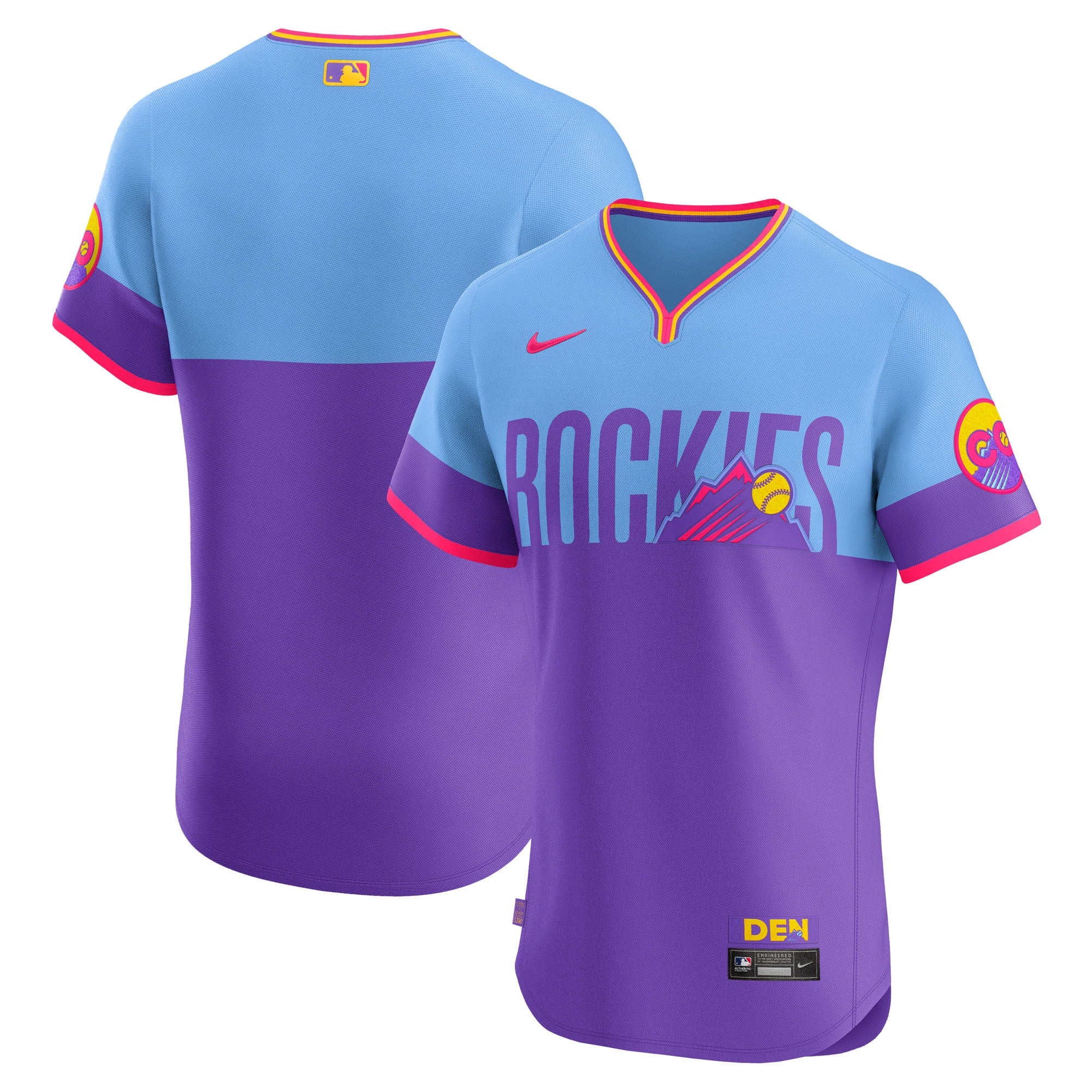 Colorado Rockies 2025 City Connect Elite Jersey - Purple | Stitched Baseball Jersey TJS0595