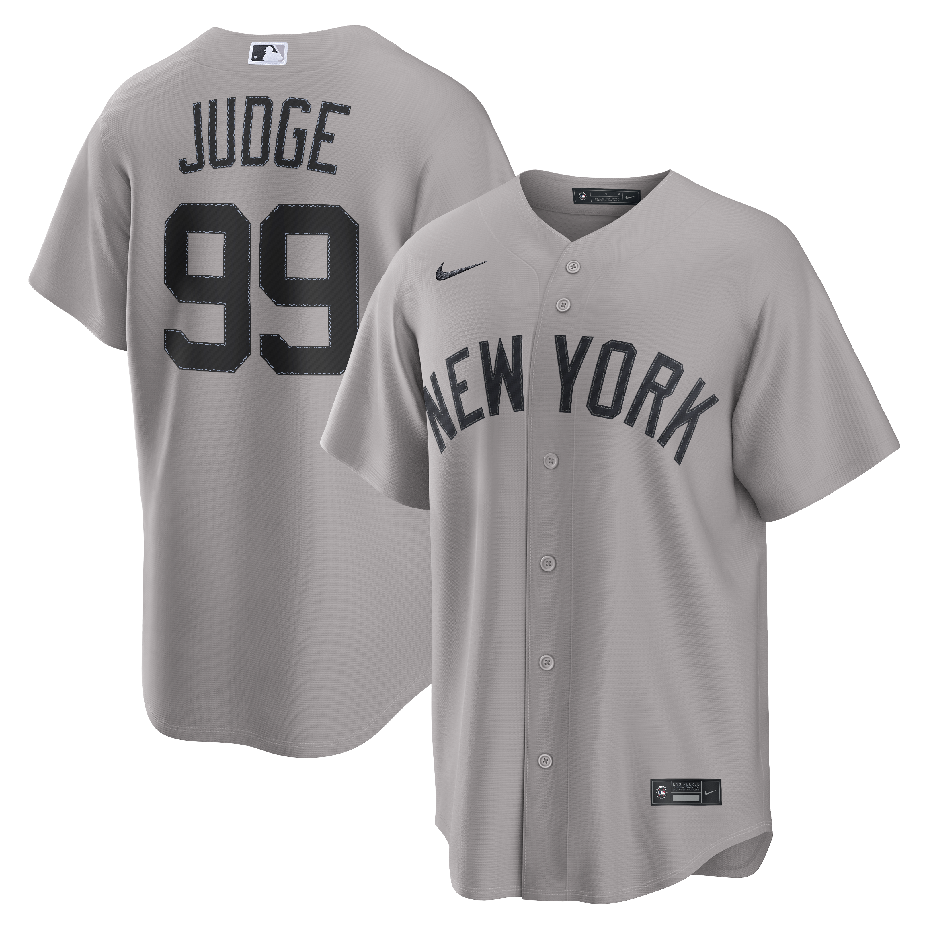 Aaron Judge New York Yankees Road Replica Jersey - Gray | Stitched Baseball Jersey TJS0556