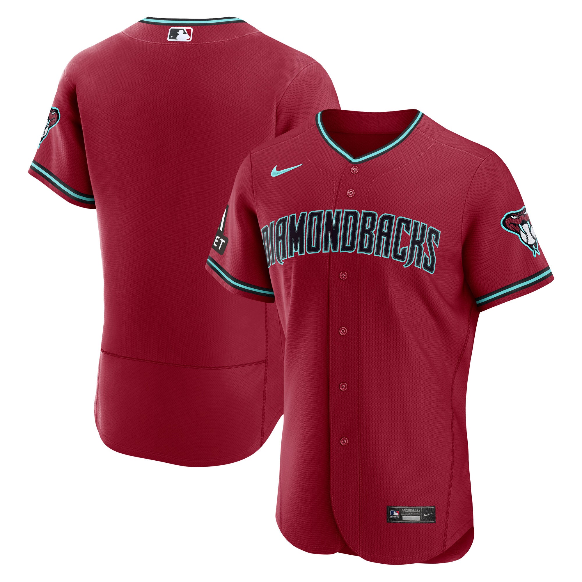 Arizona Diamondbacks Alternate 2 Jersey - Crimson | Stitched Baseball Jersey TJS0577
