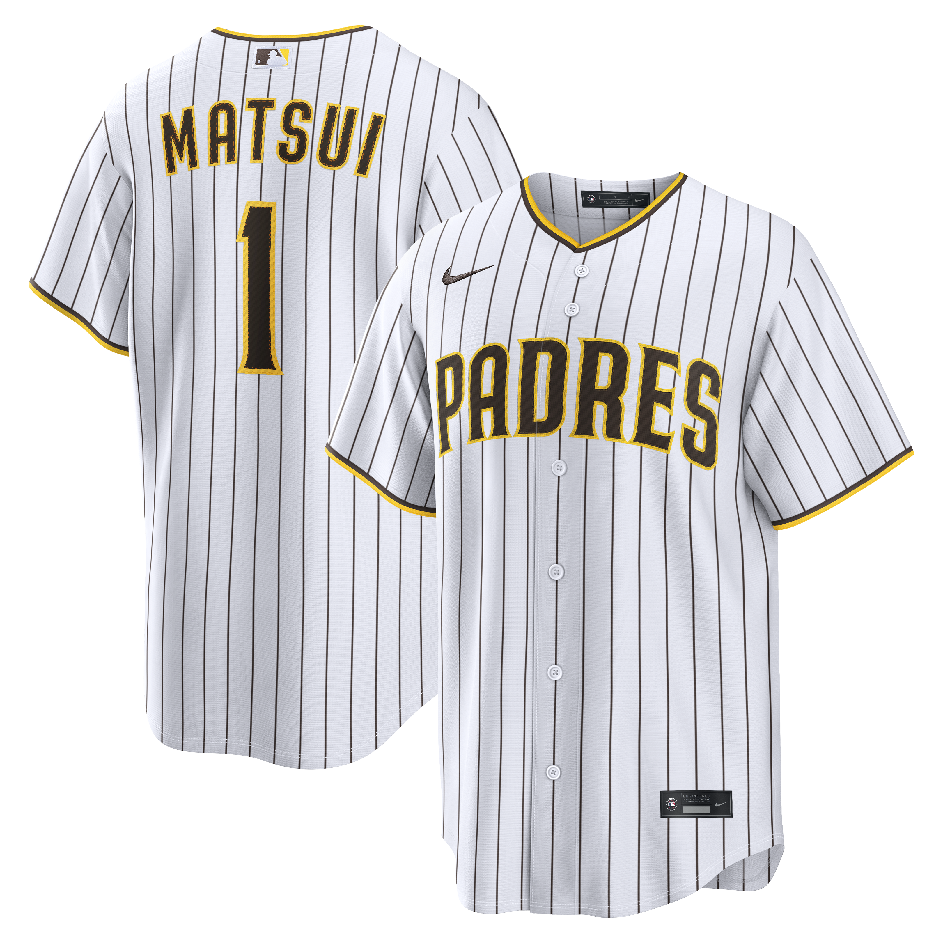Yuki Matsui San Diego Padres Home Replica Jersey - White | Stitched Baseball Jersey TJS0557