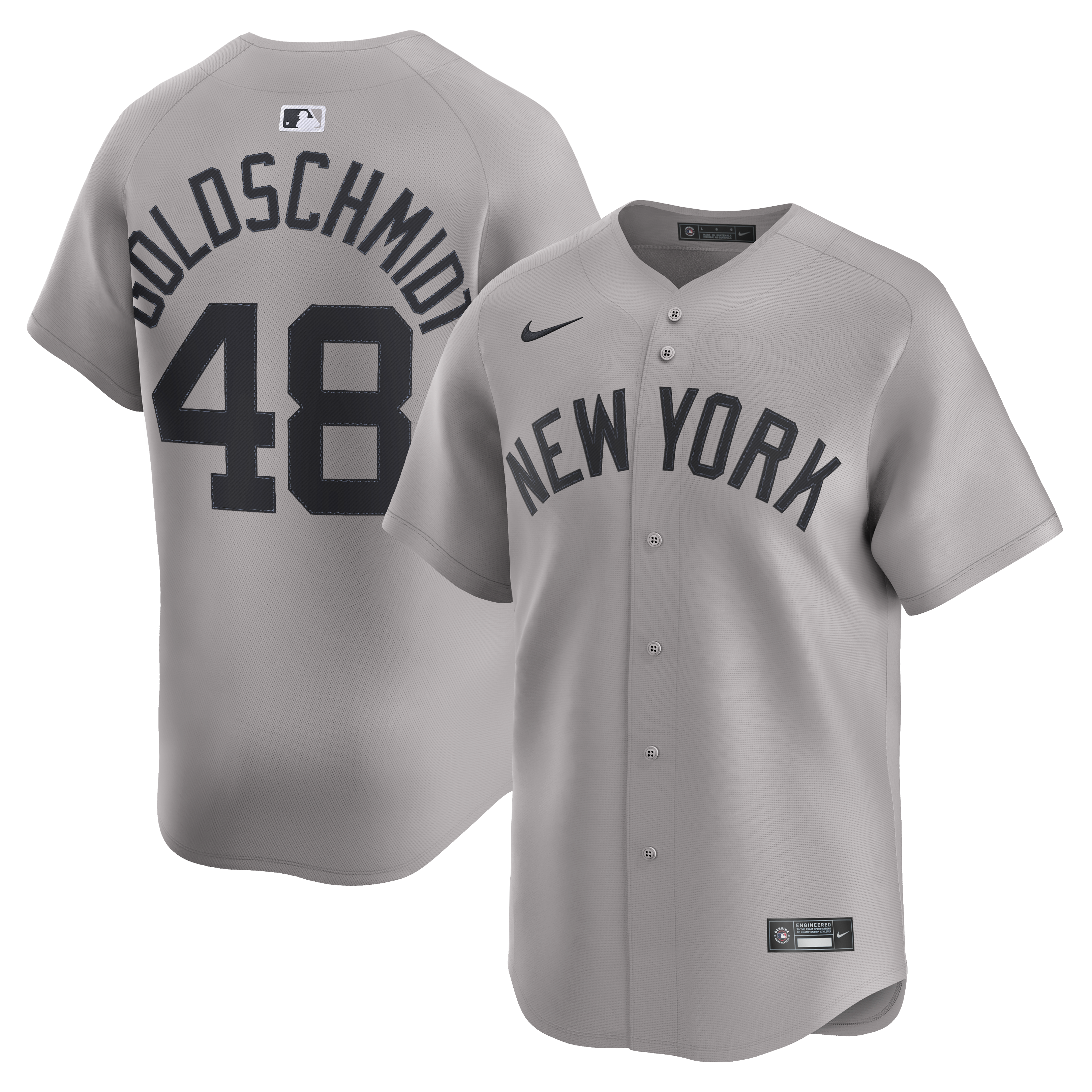 Paul Goldschmidt New York Yankees Road Limited Player Jersey - Gray | Stitched Baseball Jersey TJS0594