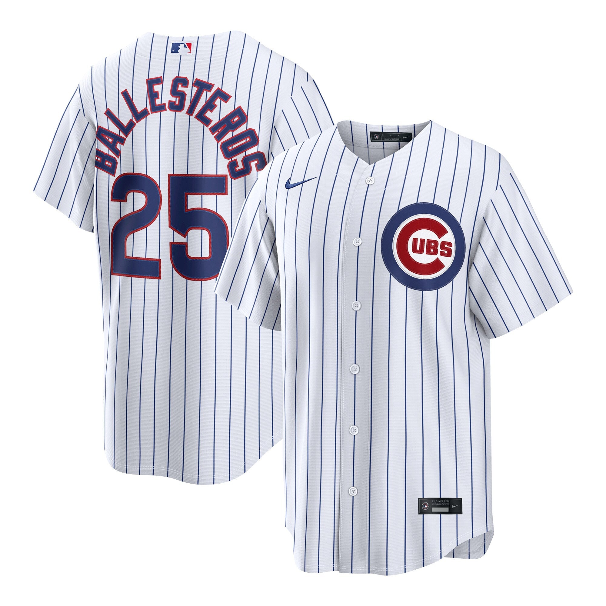 Mois�s Ballesteros Chicago Cubs Home Replica Jersey - White | Stitched Baseball Jersey TJS0528