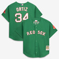 David Ortiz Boston Red Sox M & N Cooperstown Collection Mesh Batting Practice Jersey - Kelly Green | Stitched Baseball Jersey TJS0519