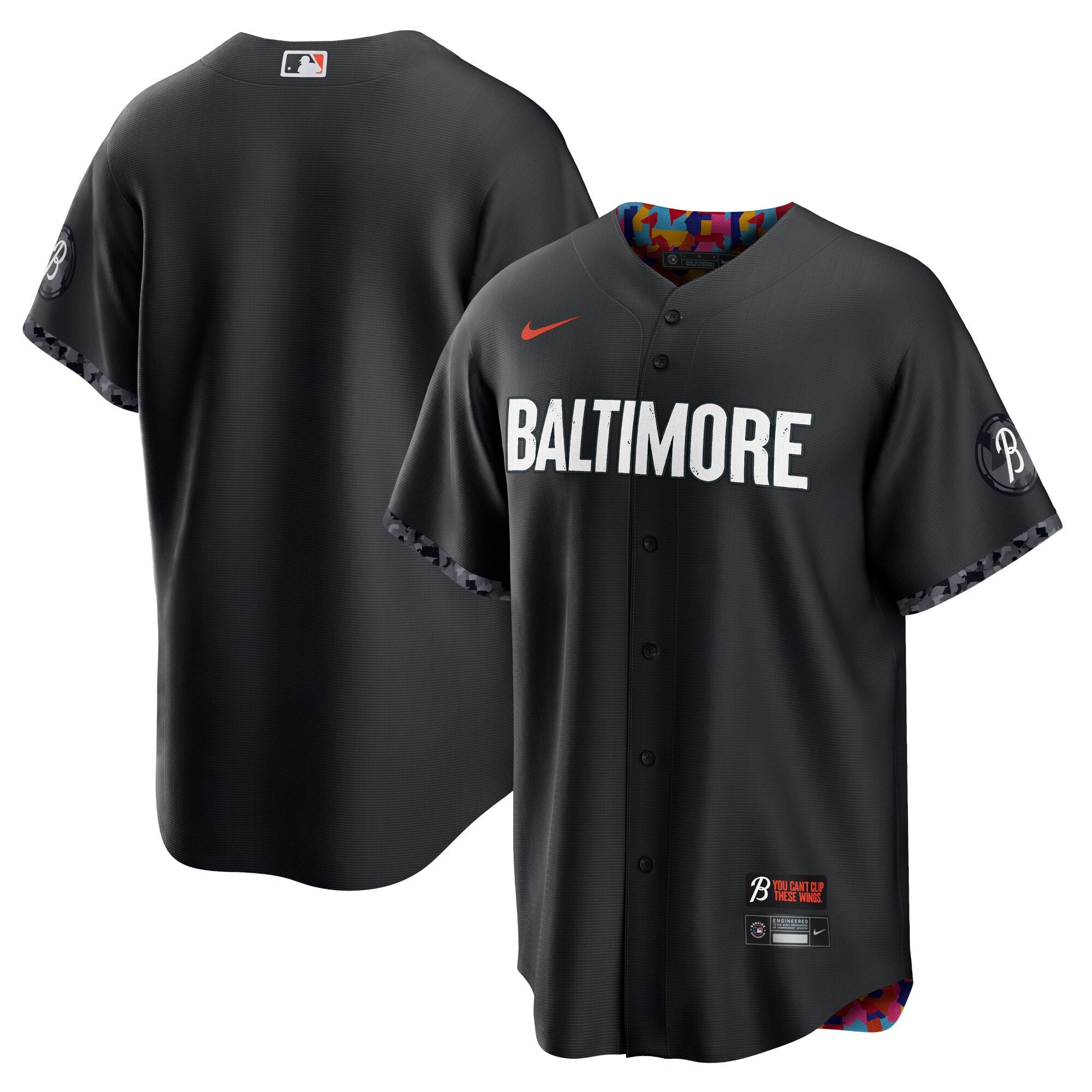 Baltimore Orioles City Connect Replica Jersey - Black | Stitched Baseball Jersey TJS0526