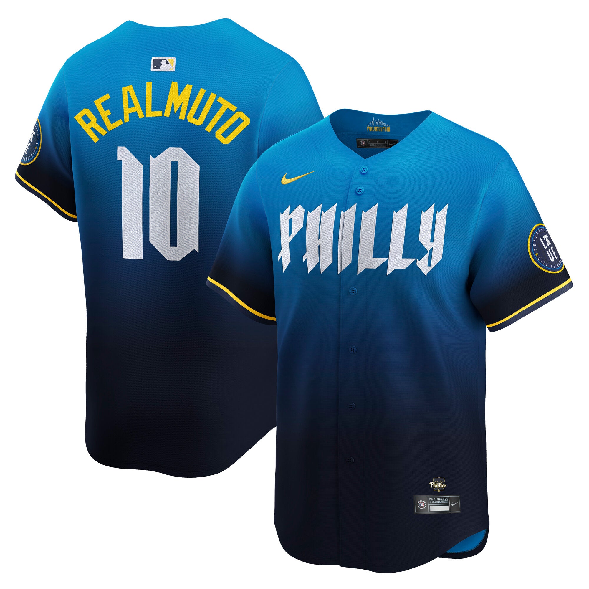 J.T. Realmuto Philadelphia Phillies City Connect Limited Jersey - Navy | Stitched Baseball Jersey TJS0542