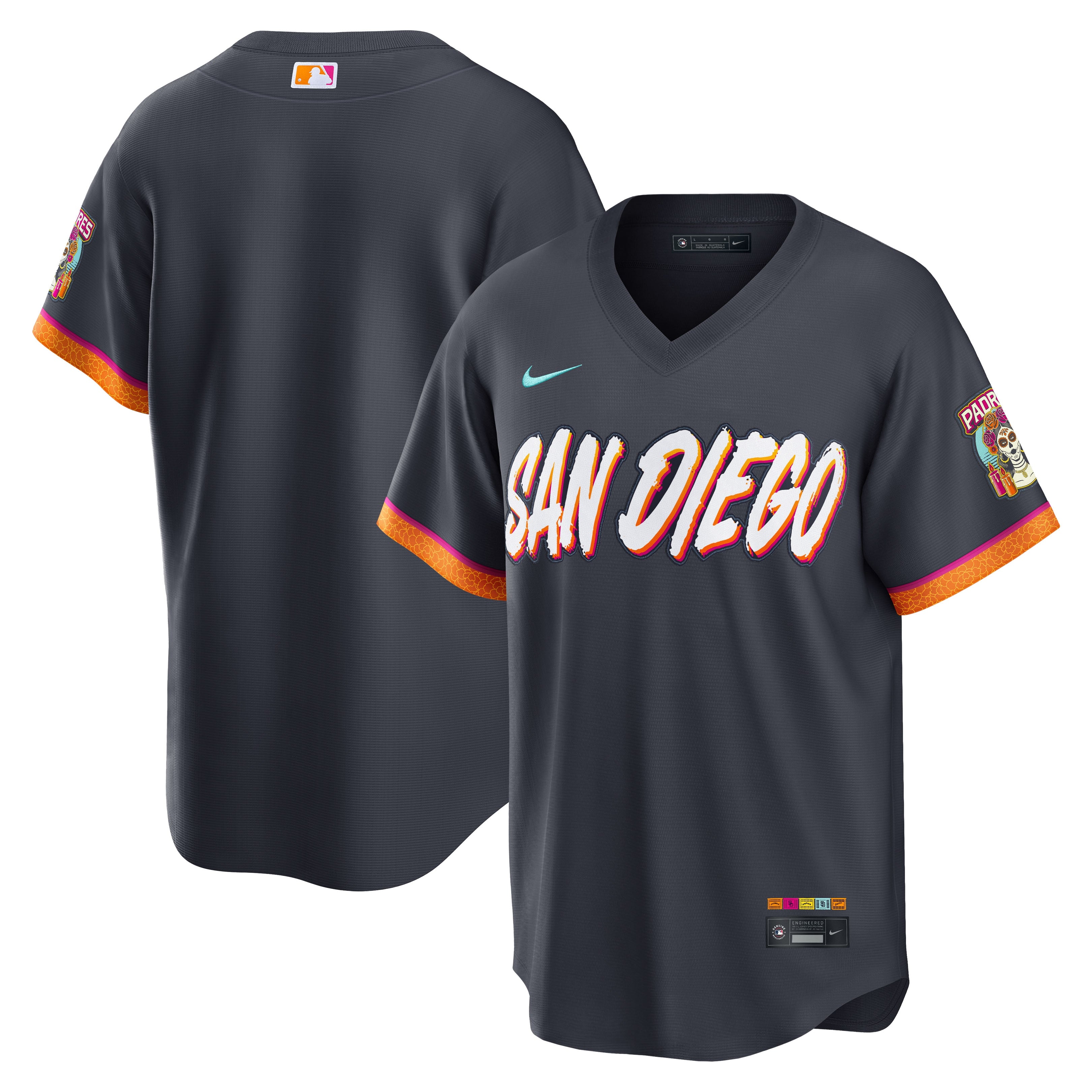 San Diego Padres 2026 City Connect Stadium Jersey - Obsidian | Stitched Baseball Jersey TJS0646