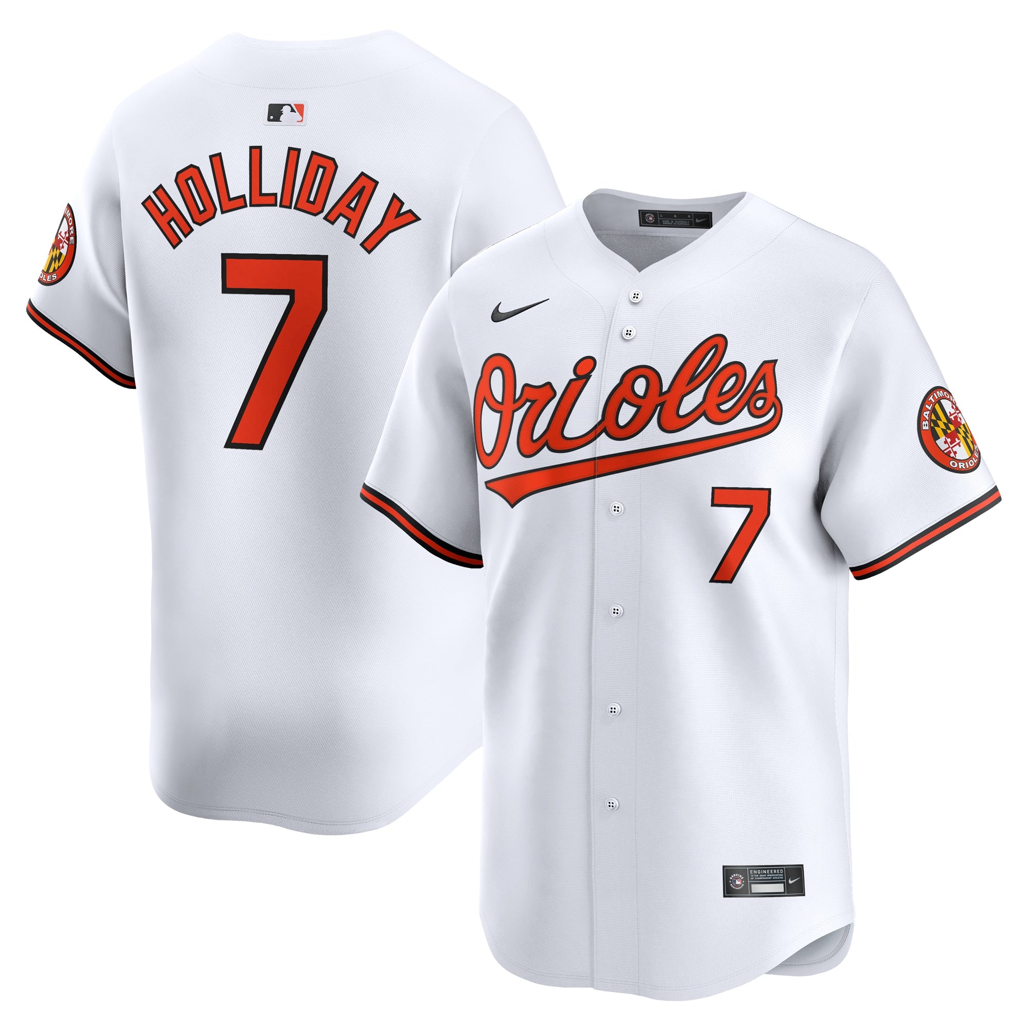Jackson Holliday Baltimore Orioles Home Limited Player Jersey - White | Stitched Baseball Jersey TJS0943
